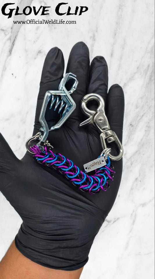 Glove Clips/ Key Chain : Blue & Purple